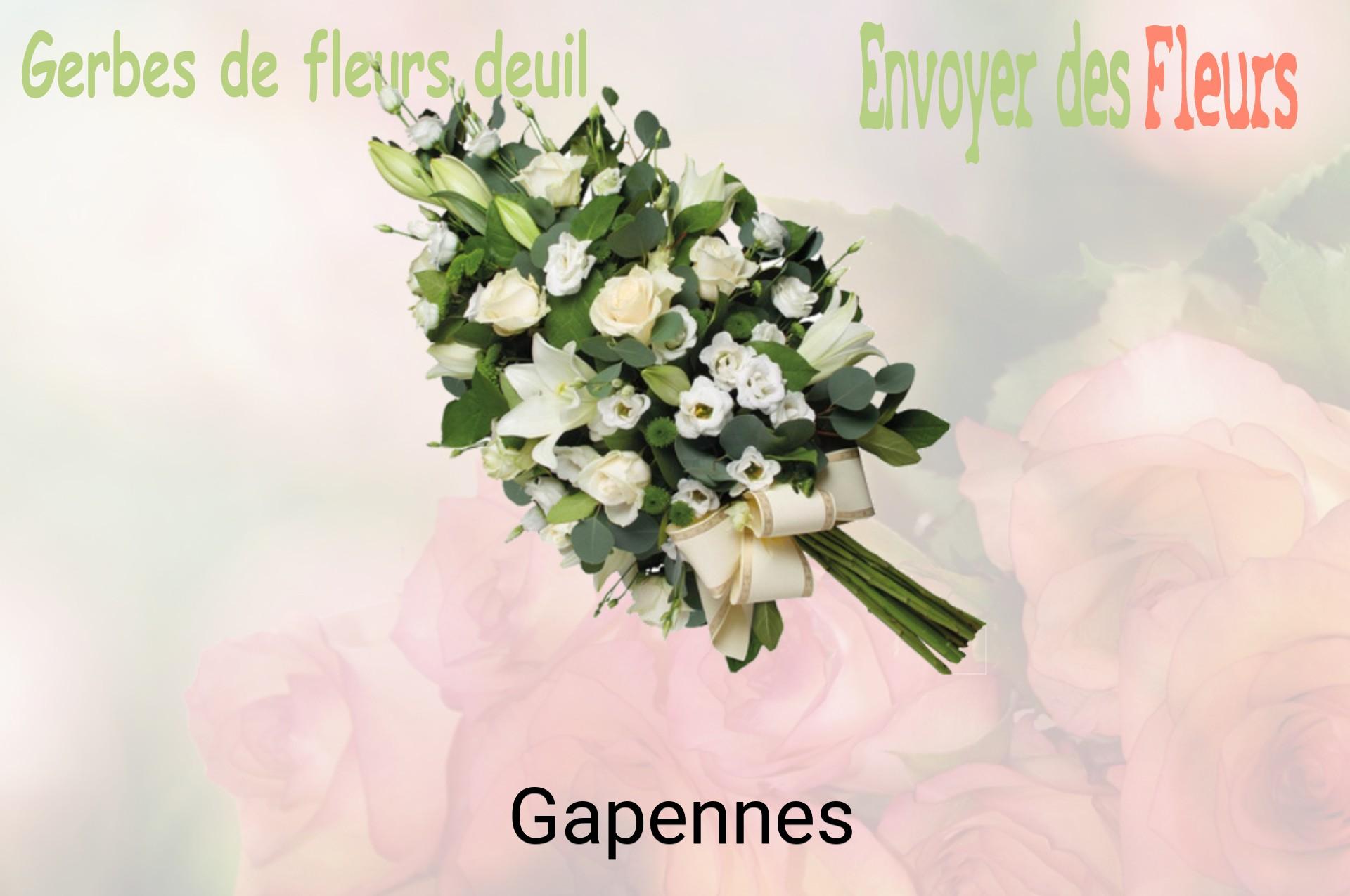 Gerbe de fleurs de deuil livrée à Gapennes